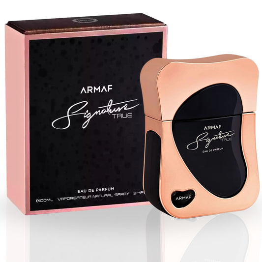 Signature True EDP Spray 100ML (3.4 OZ) By Armaf | Luxurious, Elegant, Iconic, A Fragrance That Defines You.