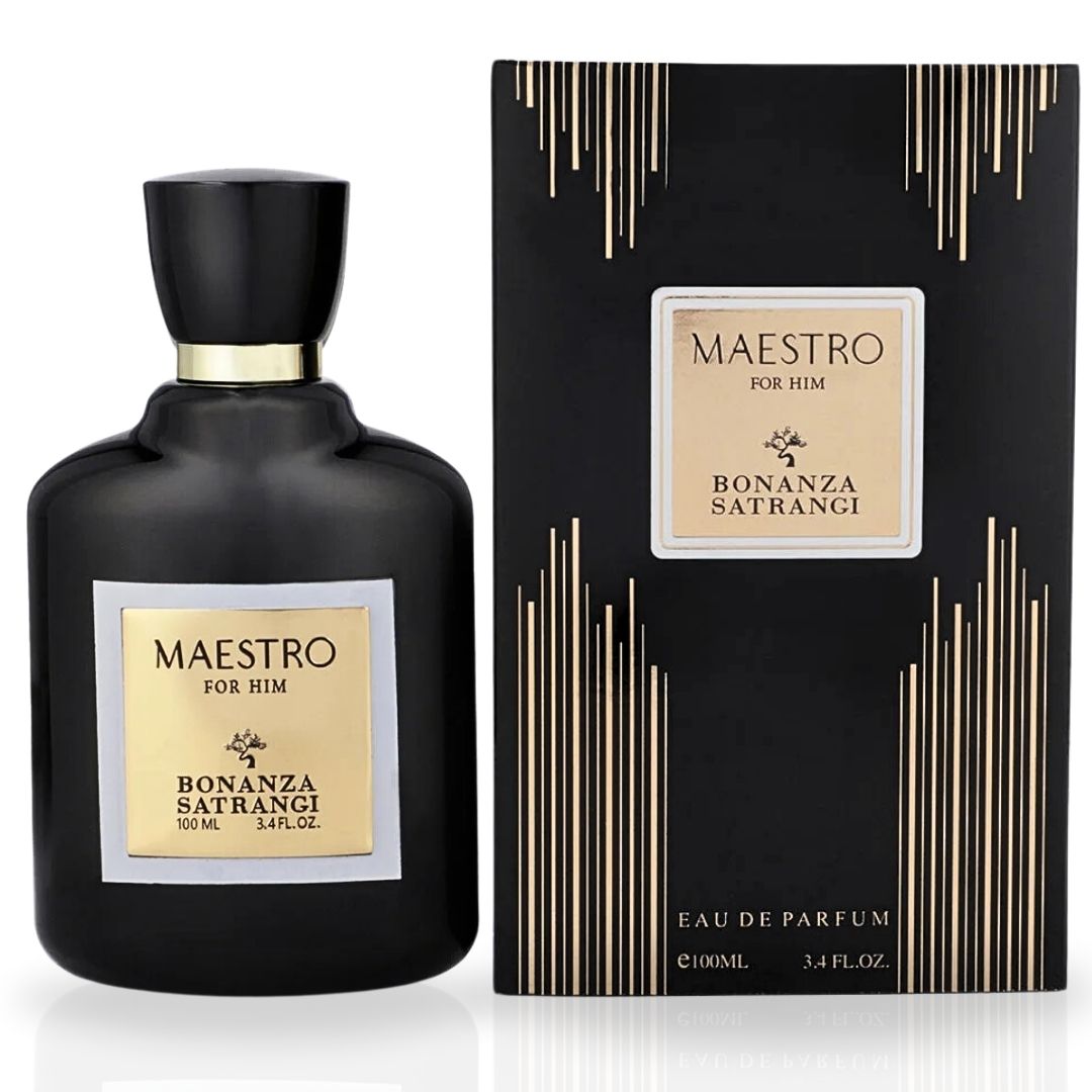 Maestro For Him EDP Spray 100ML (3.4 OZ) by Bonanza Satrangi | Long Lasting, Citrusy, Floral, Musky, Luxurious Fragrance.