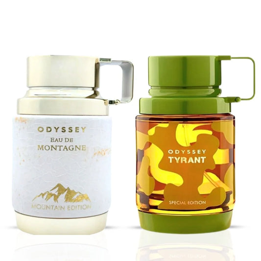 Odyssey Eau de Montagne & Odyssey Tyrant Eau de Parfum Sprays 100ml (3.4 oz) by Armaf