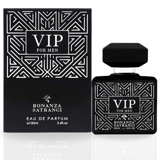 VIP for Men EDP Spray 100ML (3.4OZ) by Bonanza Satrangi | Long Lasting, Refreshing, Floral, Oudy, Musky, Luxurious Fragrances.