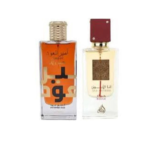 Ana Abiyedh Rouge EDP - 60ML (2.0 oz) by Lattafa , Ameer Al Oudh - Intense Oud EDP 100ML (3.4oz) By Lattafa