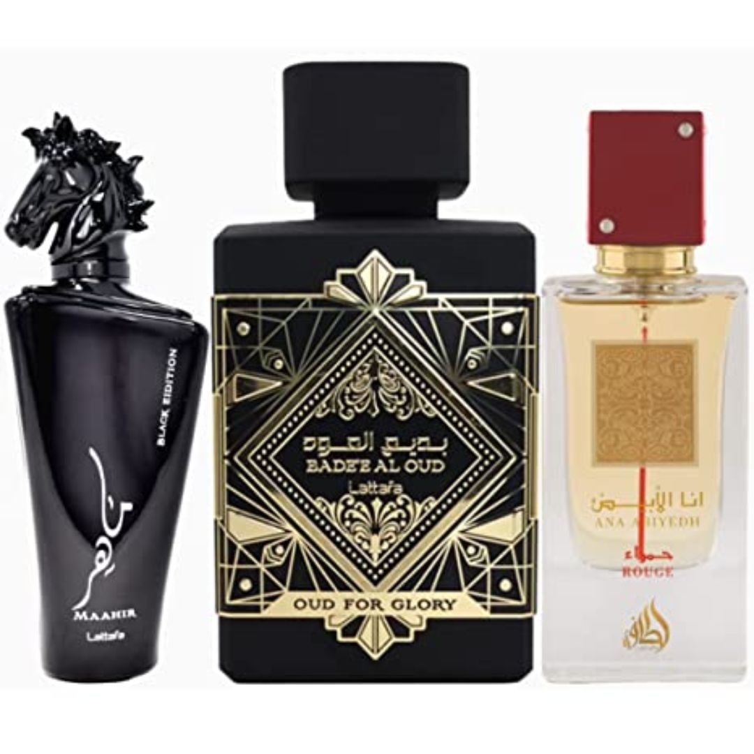 Bade'e Al Oud for Glory,Maahir Black & I Am White Ana Abiyedh Rogue EDP-100ml | Pinnacle of Warm Fragrance