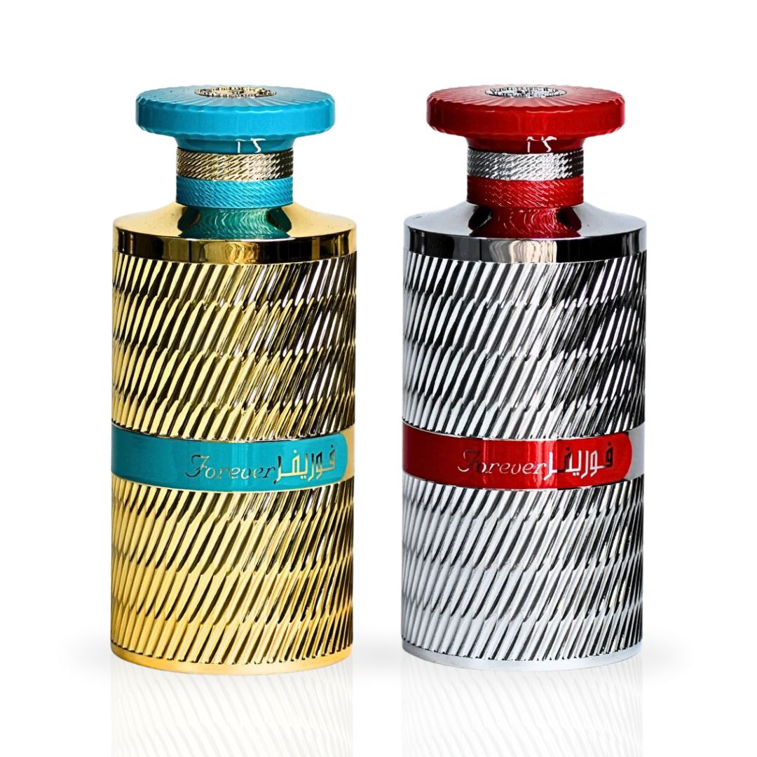 Forever Gold & Forever Silver Eau de Parfum Sprays 100ml (3.4 oz) by Ard Al Zaafaran (Bundle)