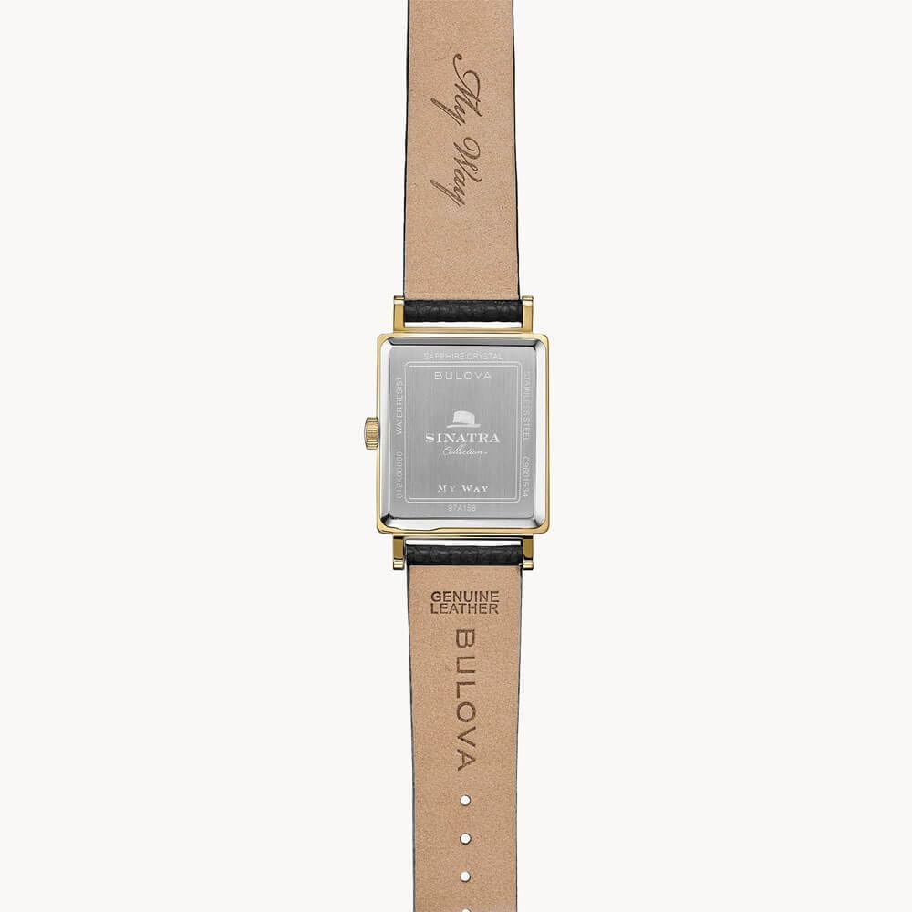 Bulova Men's Frank Sinatra My Way Leather Strap Watch