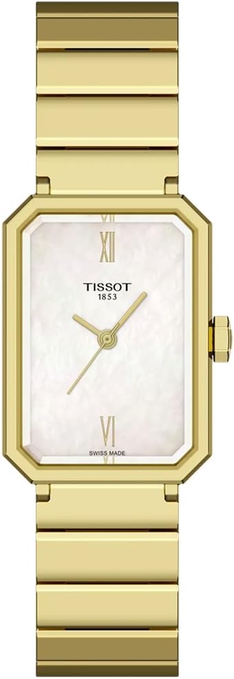 Tissot SRV 30mm, Swiss Quartz Watch for Women, Stainless Steel Case, White Mother of Pearl Dial, T1601103311300
