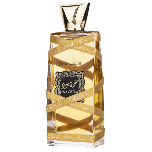 Oud Mood Elixir EDP - 100ML (3.4oz) by Lattafa (WITH VELVET POUCH)