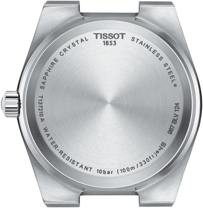 Tissot Unisex Tissot PRX 35mm 316L Stainless Steel case Quartz Watch, Grey, Stainless Steel, 11 (T1372101103100)