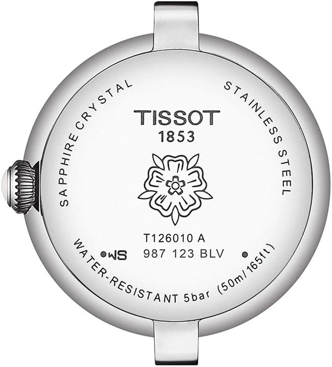 Tissot womens Bellissima 316L stainless steel case Dress Watch Grey T1260101101300