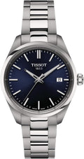 Tissot PR 100 34mm, Swiss Quartz Watch for Women, Stainless Steal Case, Blue Dial, T1502101104100