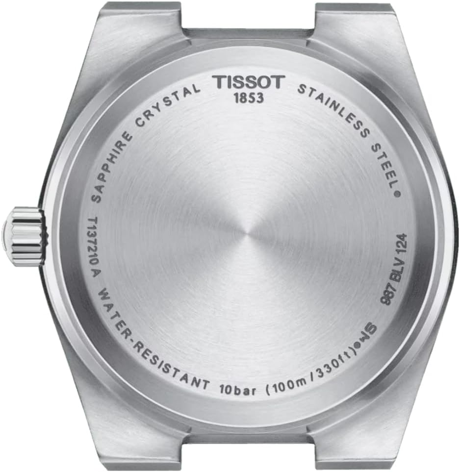 Tissot PRX, Swiss Quartz Watch, Stainless Steel Case and Bracelet, 35mm Watch, Mint Green Dial, T1372101109100