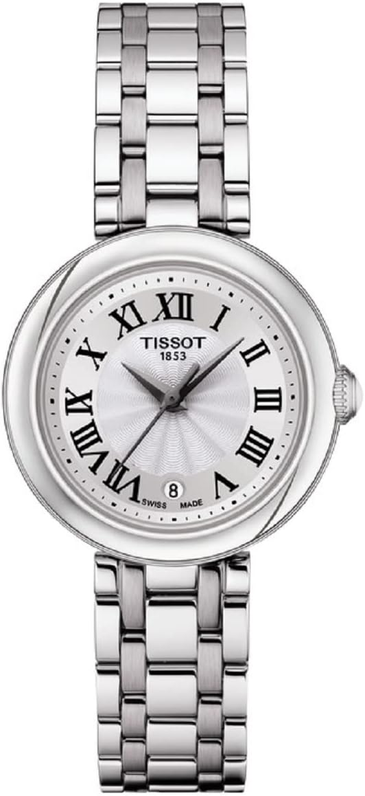 Tissot womens Bellissima 316L stainless steel case Dress Watch Grey T1260101101300