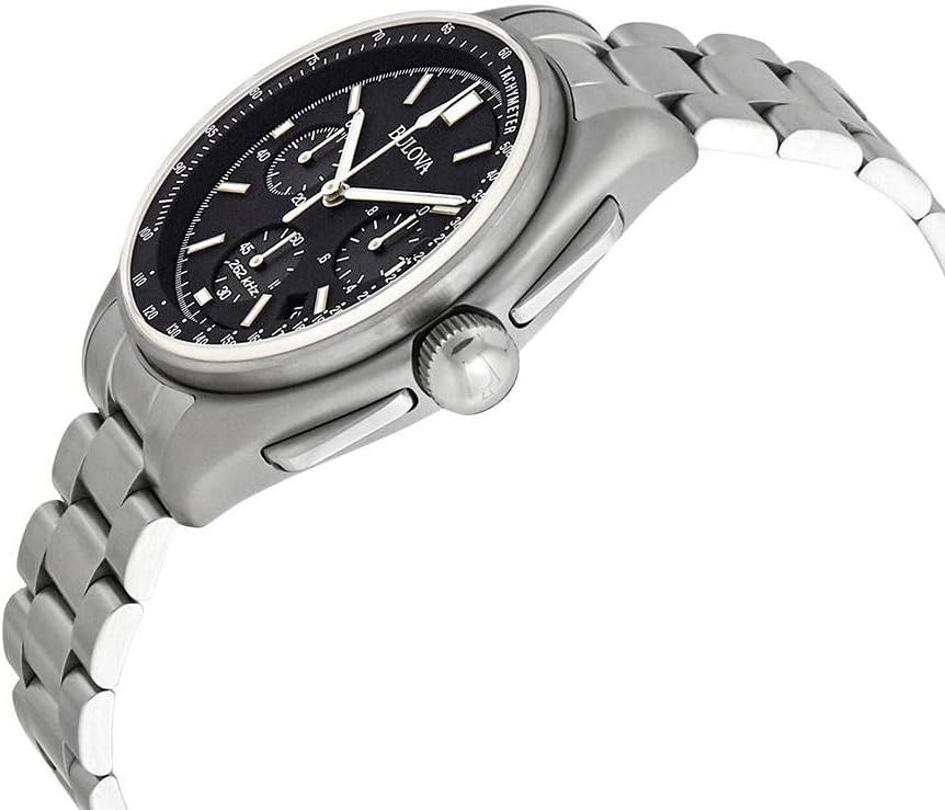 Bulova Men's Archive Series Lunar Pilot 6-Hand Chronograph High Performance Quartz Stainless Steel, Sapphire Crystal Style: 96B258