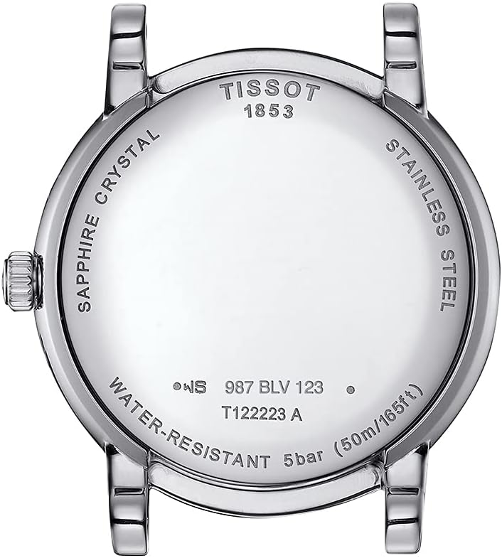 Tissot Womens Tissot Carson Premium Lady Moonphase Swiss Quartz Watch, Blue, Leather, 16 (T1222231635300)