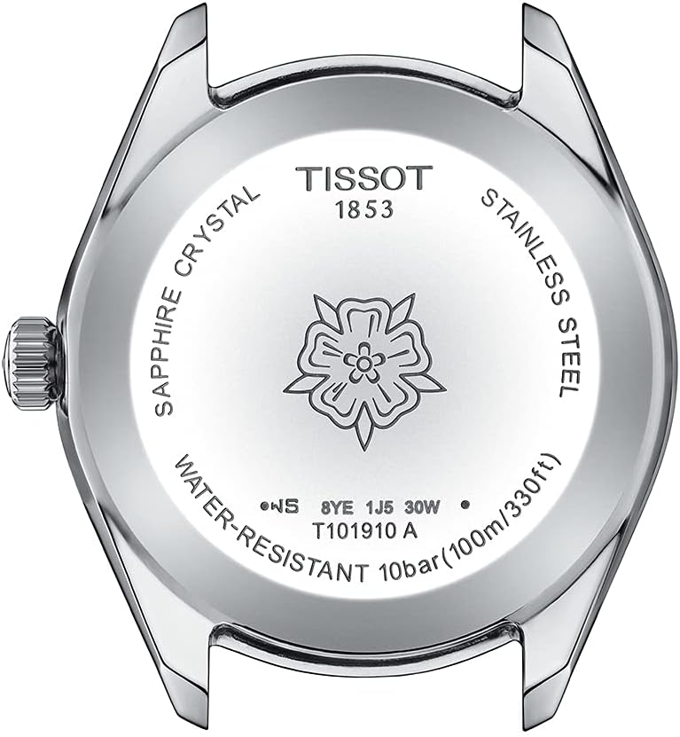 Tissot Womens Tissot PR 100 Lady Sport Chic Swiss Quartz Watch, Grey, Stainless Steel, 18 (T1019101135100)