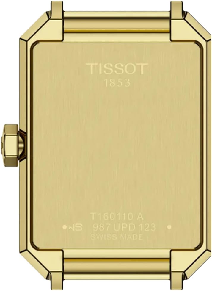 Tissot SRV, Swiss Quartz Watch for Women, Stainless Steel Case, Black Mother of Pearl Dial, T1601103612600