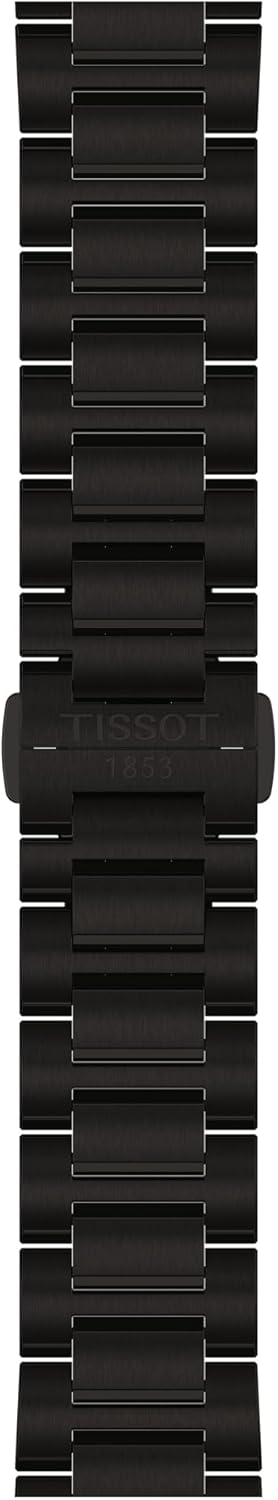Tissot PRC 100 Solar, Black PVD Dial, 39mm Watch for Men, Blavk PVD Stainless Steel Bracelet, Solar Quartz Movement, T1514223305100