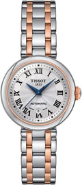Tissot Womens Bellissima Automatic 316L Stainless Steel case with Rose Gold PVD Coating Swiss Automatic Watch, Grey, Stainless Steel, 5 (T1262072201300)