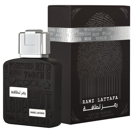 Ramz Lattafa Silver Eau de Parfum Spray 100ml (3.4 oz) by Lattafa