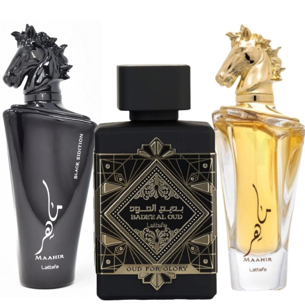 Bade'e Al Oud for Glory, Maahir & Maahir Black EDP-100ML | The Epitome of Warm and Woody Luxury