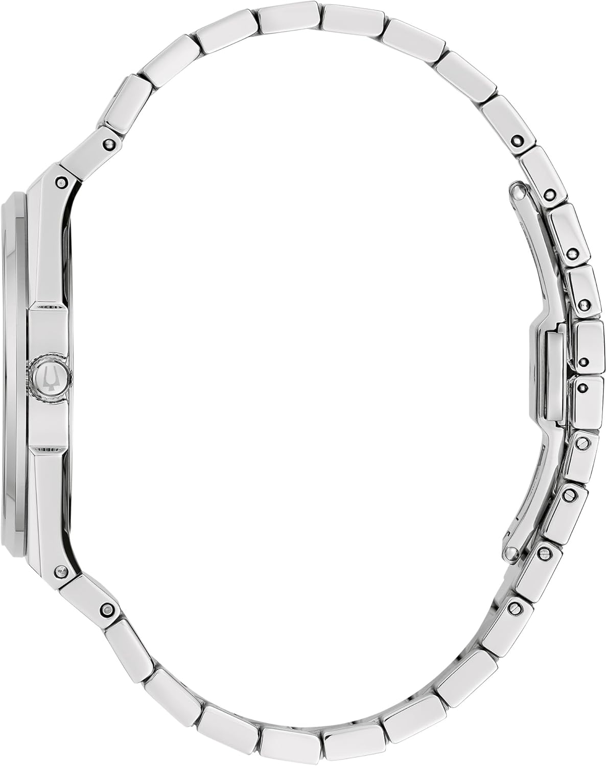Bulova Mens Dress Classic Quartz Two Tone Stainless Steel Watch, Patterned Dial, 39mm