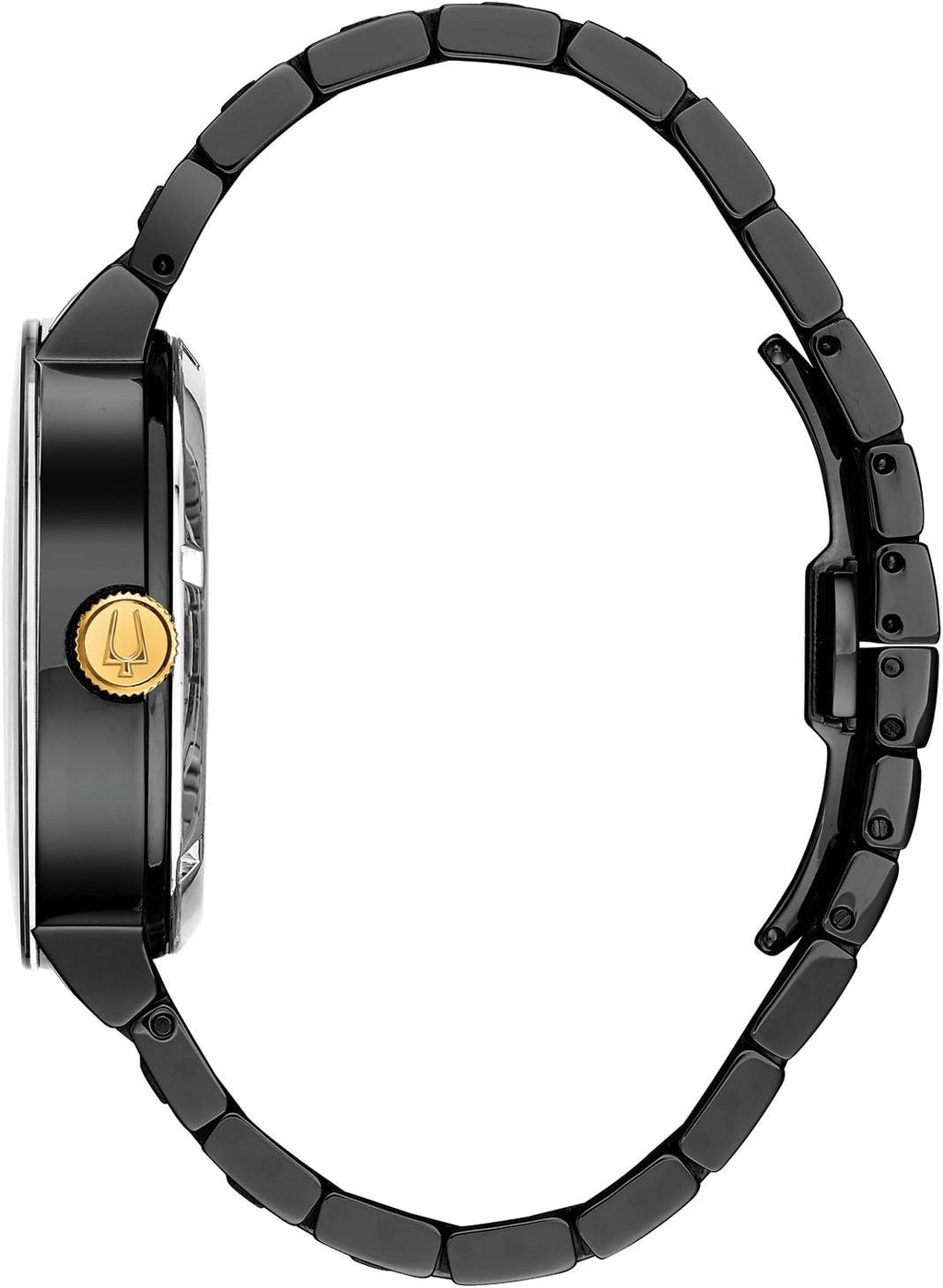 Bulova Men's Modern 3-Hand Automatic Watch, Open Aperture Dial and Edge to Edge Crystal