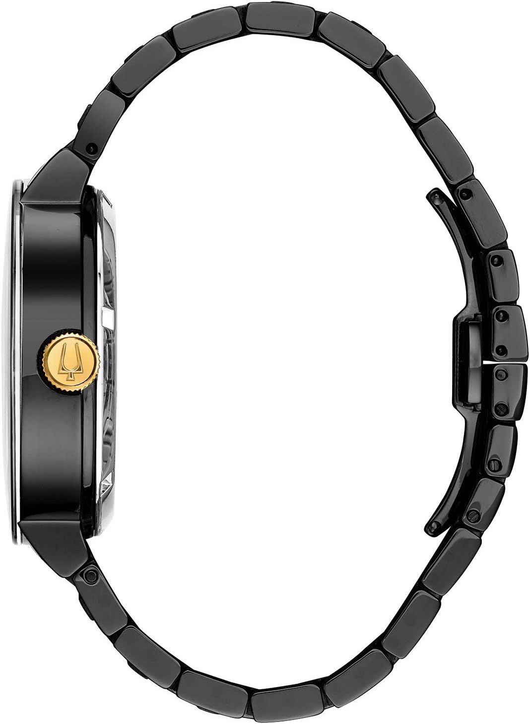 Bulova Men's Modern 3-Hand Automatic Watch, Open Aperture Dial and Edge to Edge Crystal