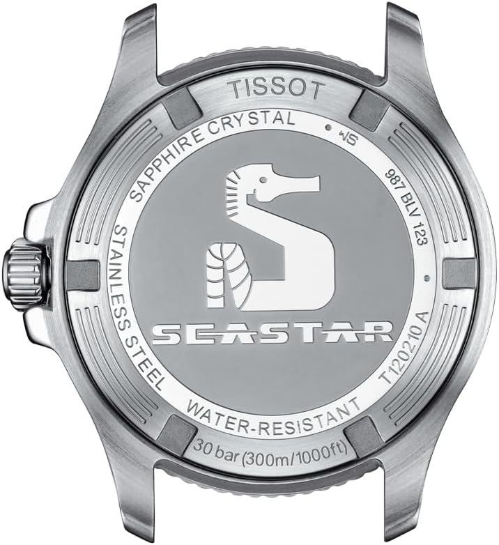 Tissot Unisex Tissot Seastar 1000 36mm 316L Stainless Steel case Quartz Watch, Grey, Stainless Steel, 18 (T1202101104100)