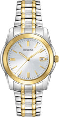 Bulova Men's Classic Two-Tone Stainless Steel 3-Hand Date Quartz Watch, 38mm Style: 98H18