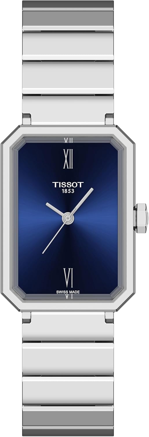 Tissot SRV, Swiss Quartz Watch for Women, Stainless Steel Case, Blue Dial, T1601101104300