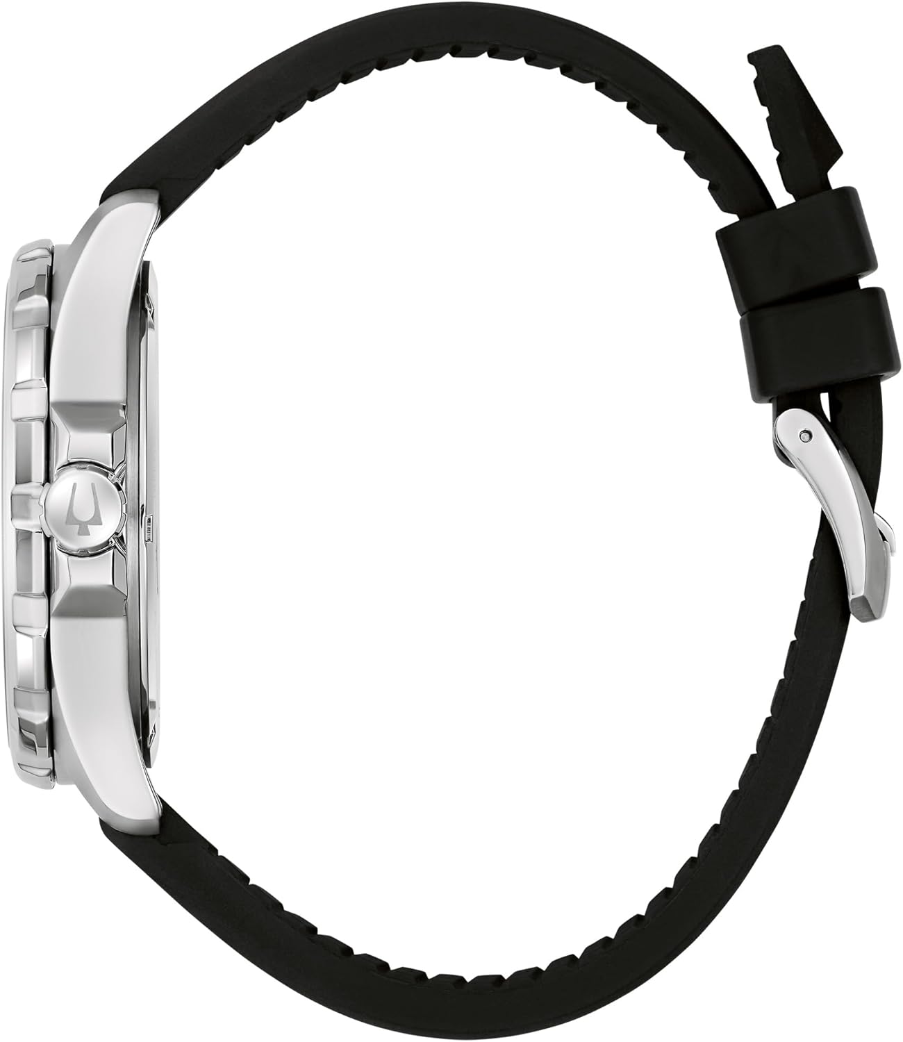Bulova Men's Marine Star Quartz Silver Stainless Steel Watch, Leather and Silicone Strap, 100M Water Resistant, 43mm