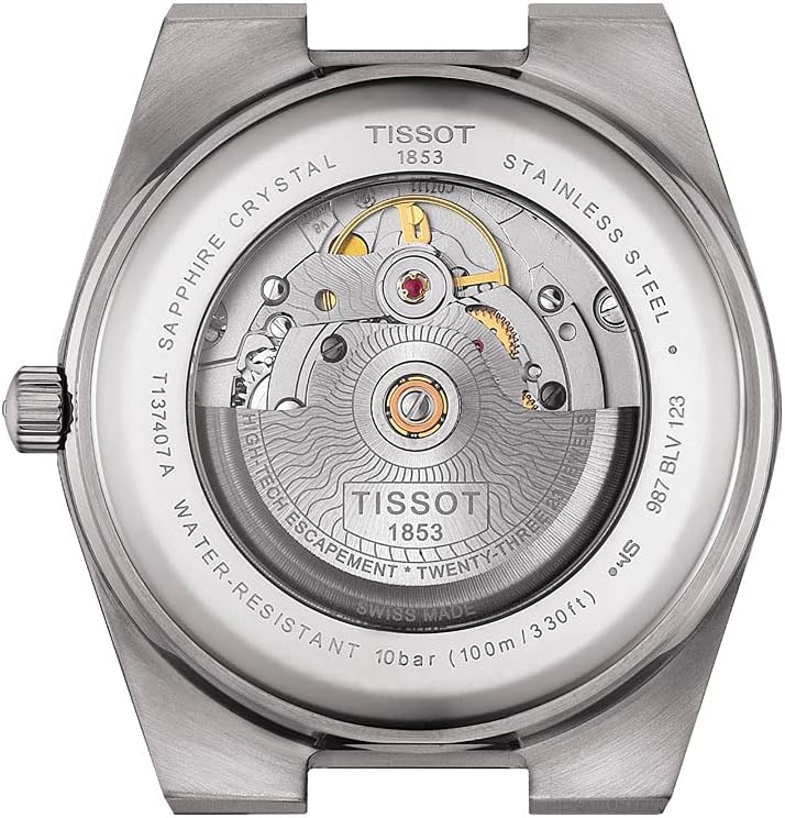 Tissot PRX Powermatic 80, Swiss Automatic Watch for Men, Stainless Steel Case, Black Dial, (Model: T1374071105100)