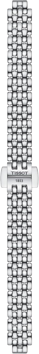 Tissot Womens Tissot Lovely Round 316L Stainless Steel case with Diamonds Quartz Watches, Grey, Stainless Steel, 6 (T1400096111600)