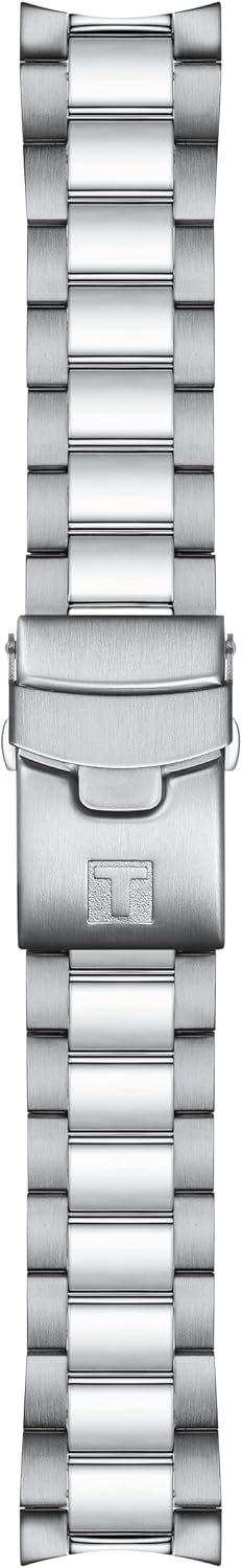 Tissot Mens Seastar 1000 Quartz Chronograph 316L Stainless Steel case Swiss Quartz Watch, Grey, Stainless Steel, 22 (T1204171104103)
