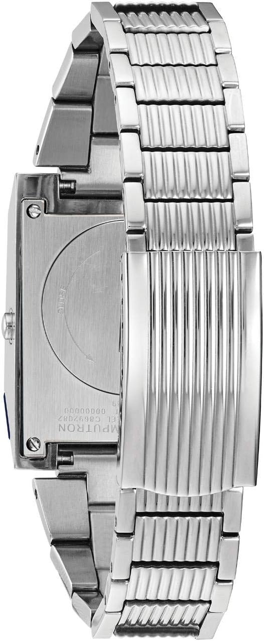 Bulova Mens Archive Series LED Computron Stainless Steel Watch