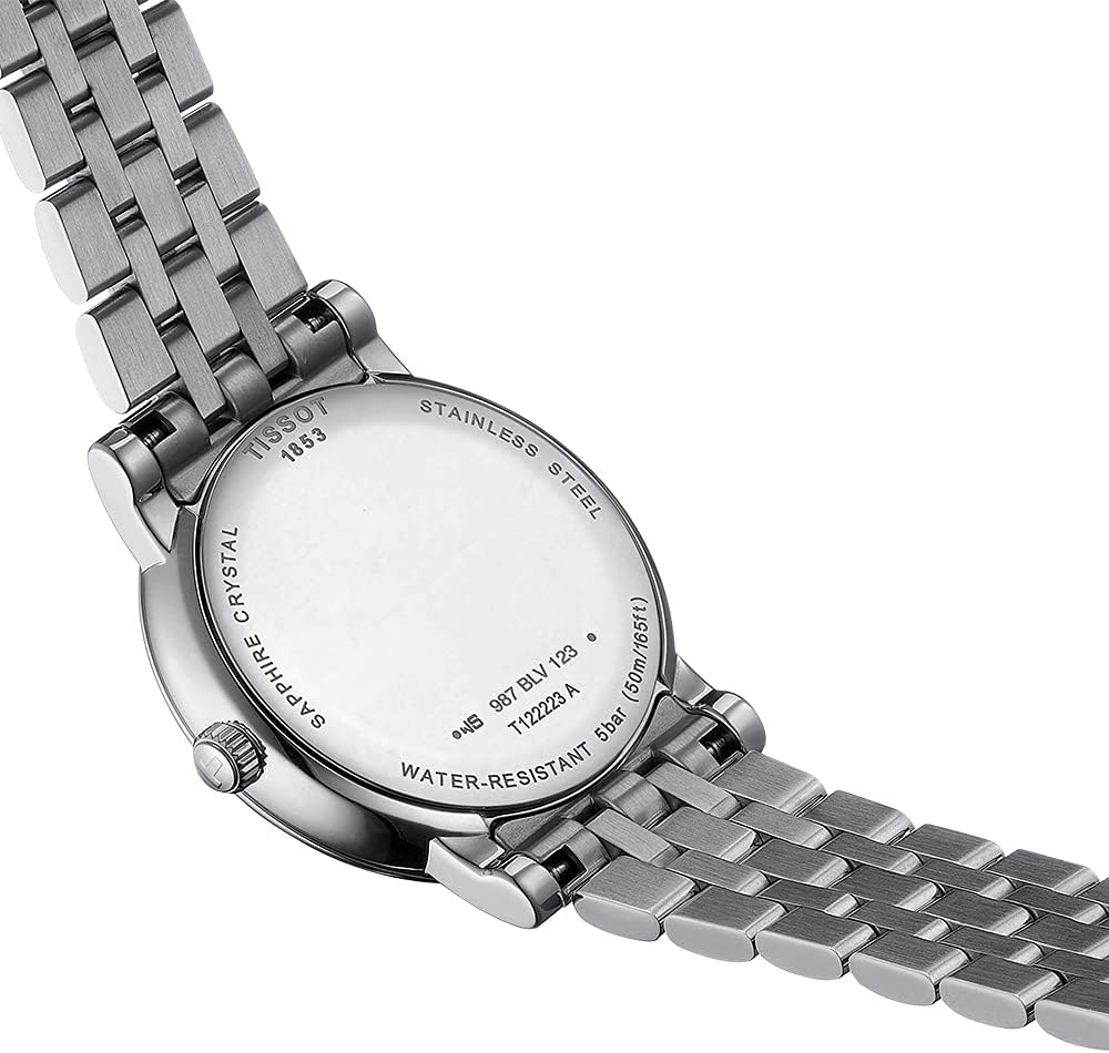 Tissot Womens Tissot Carson Premium Lady Moonphase Swiss Quartz Watch, Grey, Stainless Steel, 16 (T1222231103300)