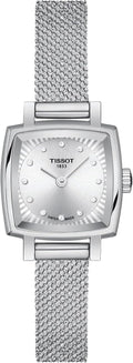 Tissot womens Lovely Stainless Steel Dress Watch Grey T0581091103600