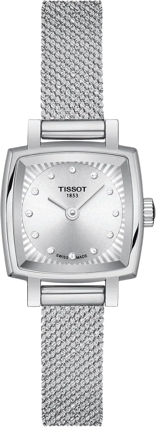 Tissot womens Lovely Stainless Steel Dress Watch Grey T0581091103600
