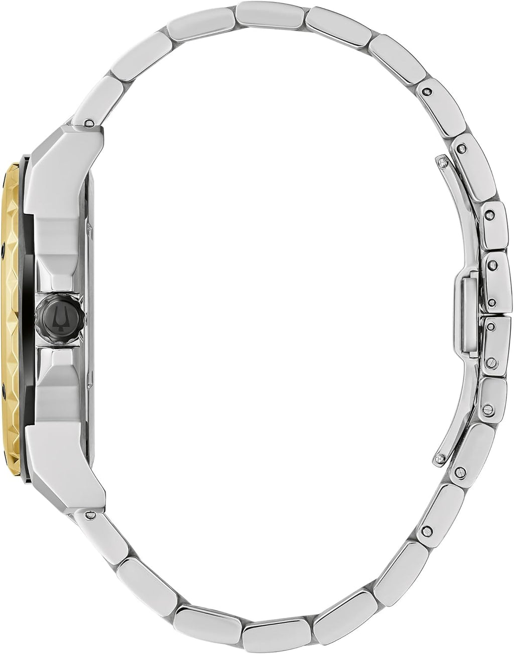 Bulova Men's Marine Star 'Series A' Two-Tone Stainless Steel Watch, Black Dial, 3 Hand Model: 98D175