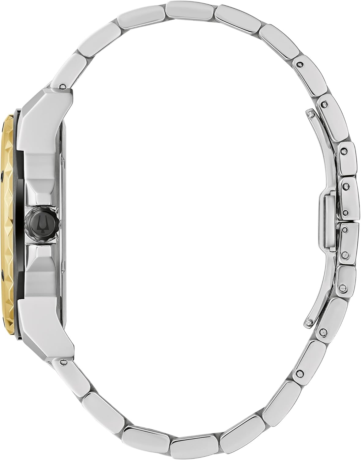 Bulova Men's Marine Star 'Series A' Two-Tone Stainless Steel Watch, Black Dial, 3 Hand Model: 98D175