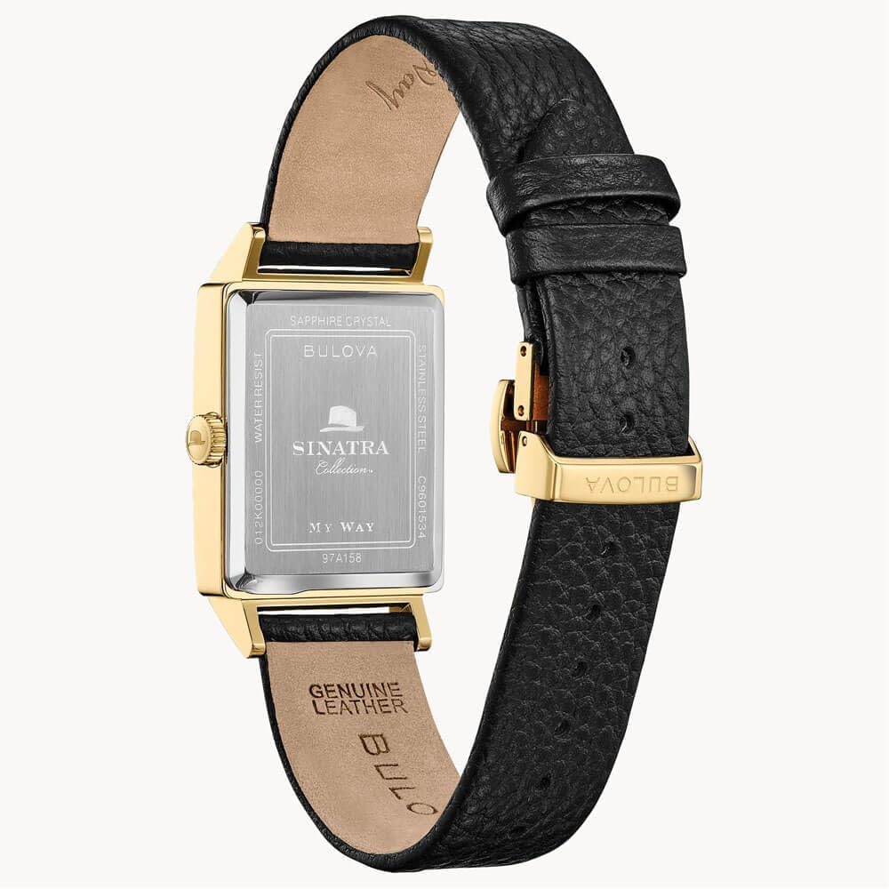 Bulova Men's Frank Sinatra My Way Leather Strap Watch