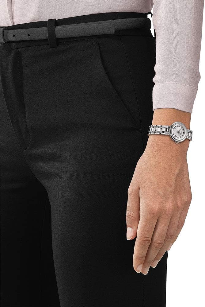 Tissot womens Bellissima 316L stainless steel case Dress Watch Grey T1260101101300