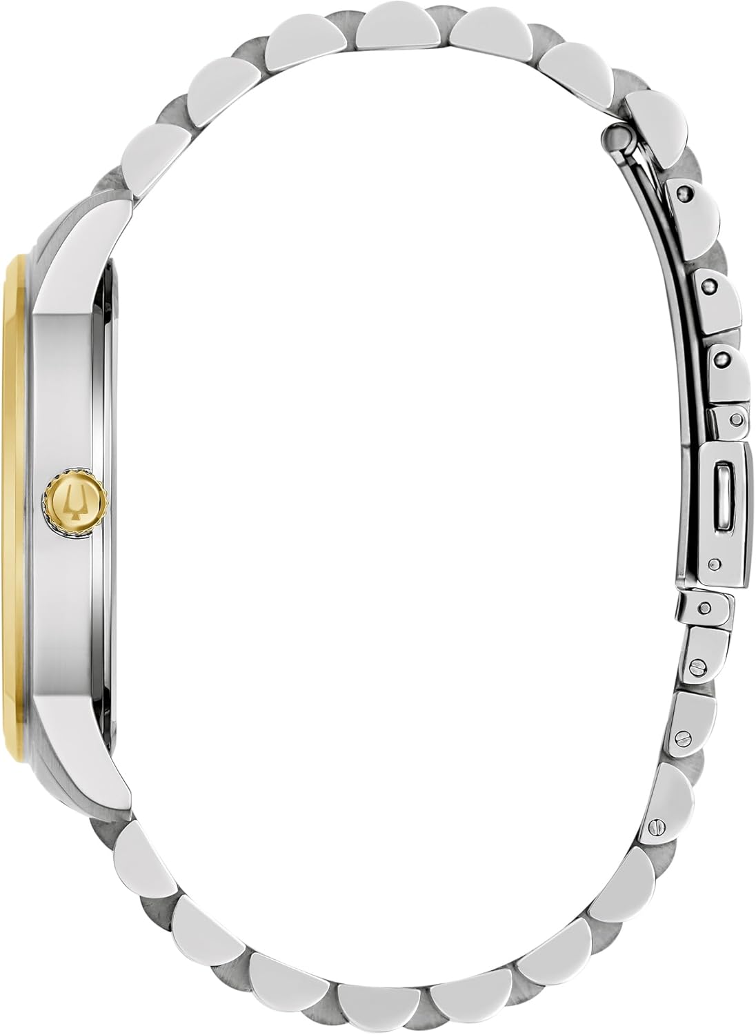 Bulova Men's Classic 3-Hand Diamond Quartz Two Tone Stainless Steel Watch, Style:98D188
