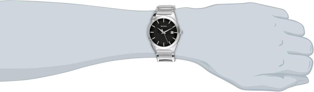 Bulova Men's 3-Hand Calendar Date Quartz Watch, Patterned Dial, 38mm, Style: 96B149