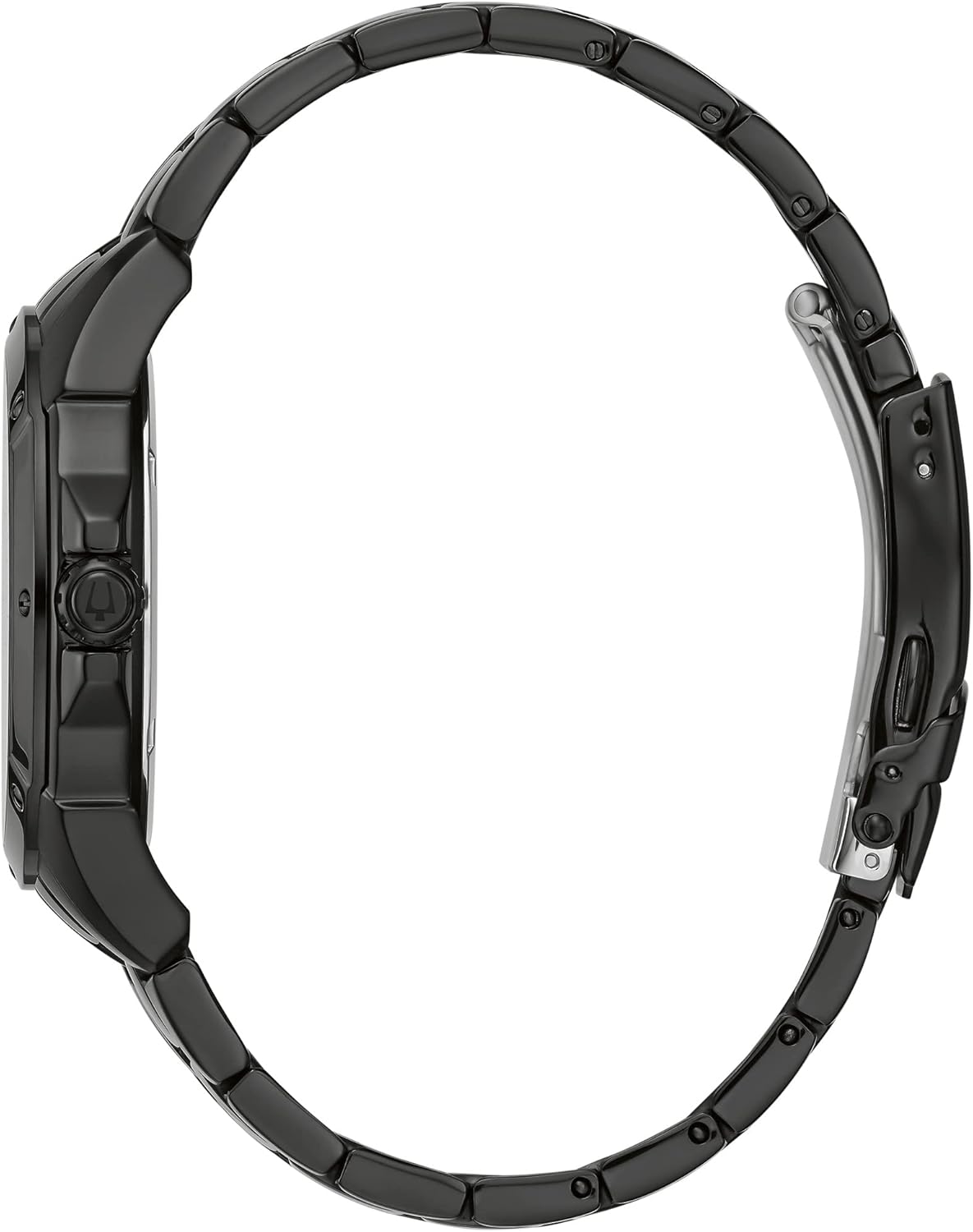 Bulova Men's Classic Dress 6-Hand Multi-Function Day/Date Quartz Watch, Black Patterned Dial, 43mm