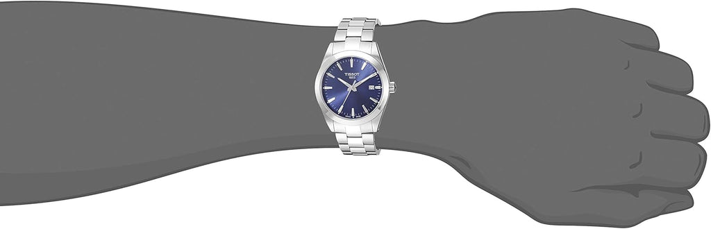 Tissot Mens Gentleman Stainless Steel Dress Watch Grey