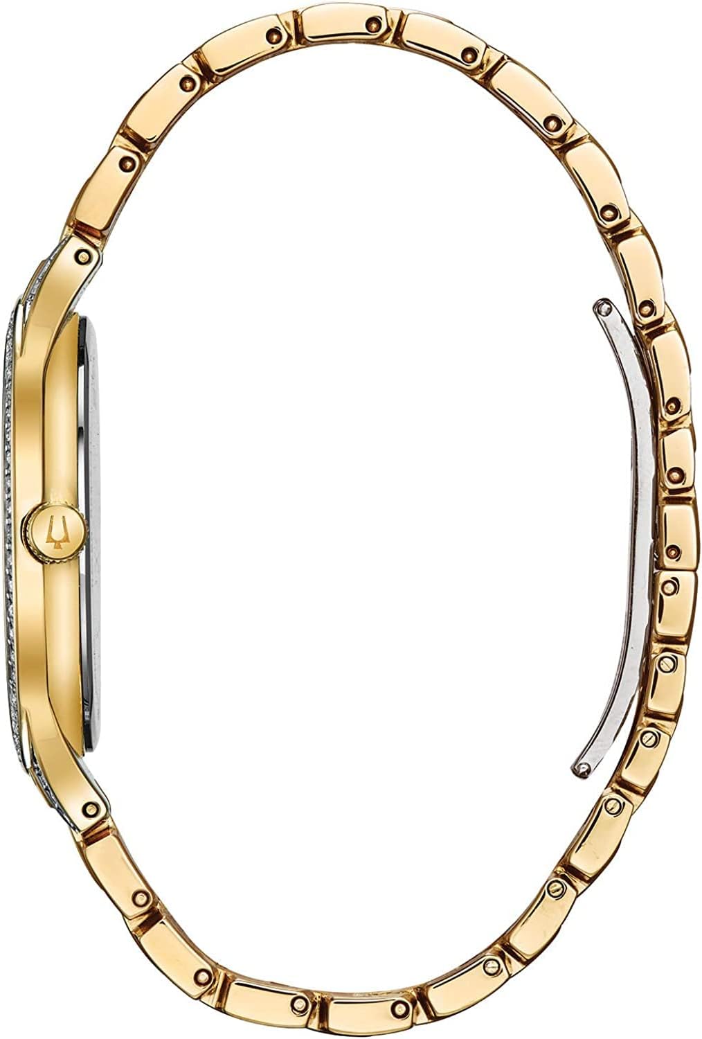 Bulova Men's Crystal Phantom Gold Tone 3-Hand Quartz Stainless Steel Style: 98A229