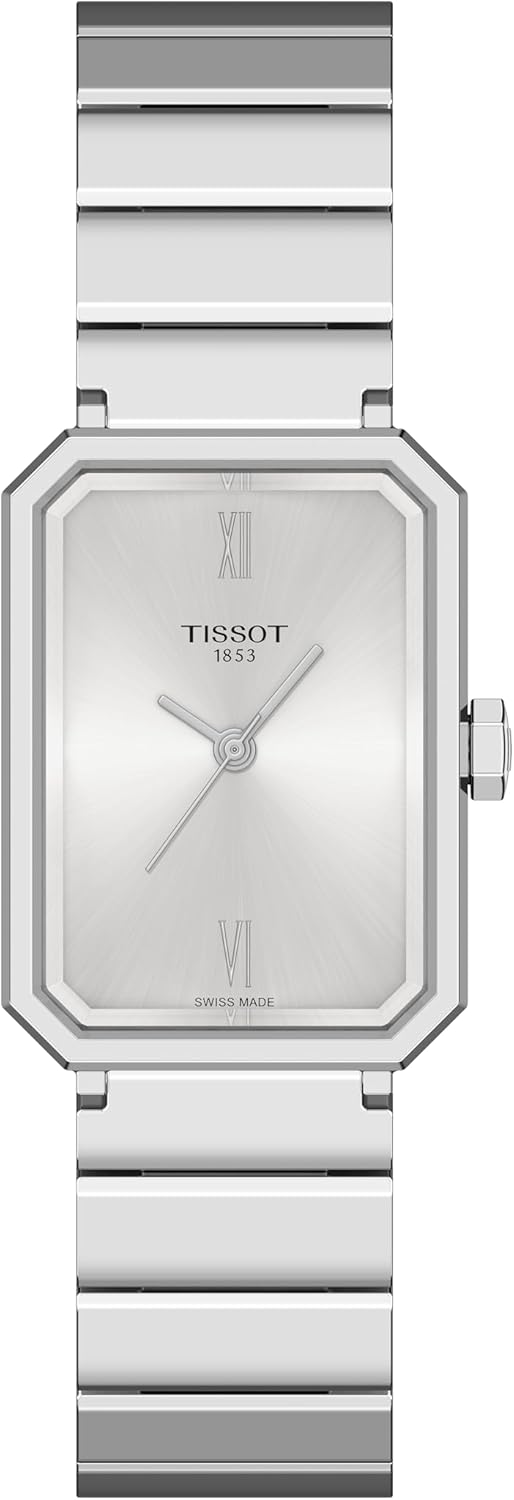 Tissot SRV, Swiss Quartz Watch for Women, Stainless Steel Case, Silver Dial, T1601101103300