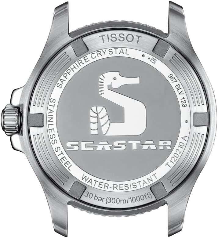 Tissot Unisex Tissot Seastar 1000 36mm 316L Stainless Steel case Quartz Watch, Grey, Stainless Steel, 18 (T1202101101100)