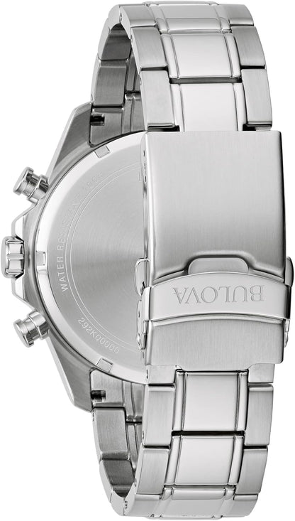 Marine Star Orange Dial and Stainless Steel Bracelet Watch | 43.5Mm | 96B395 Bulova