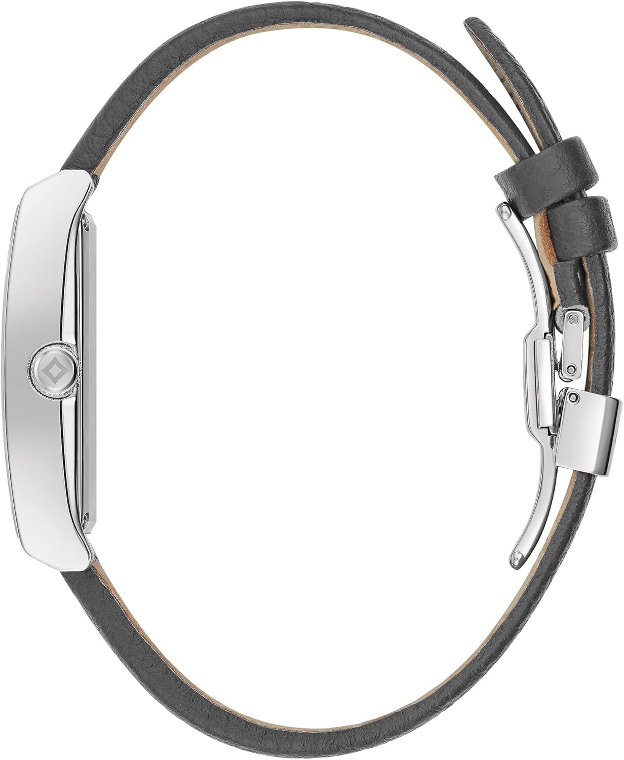 Bulova Frank Lloyd Wright Robie House Stainless Steel 3-Hand mens Quartz Watch, Gray Leather Strap Style: 96A287